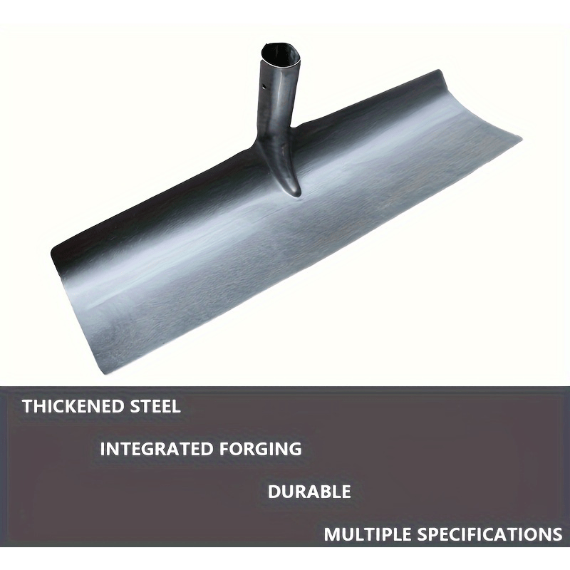 Rugged Farming Shovel with Wooden Handle and Metal Scraper for Harvesting and Soil Work