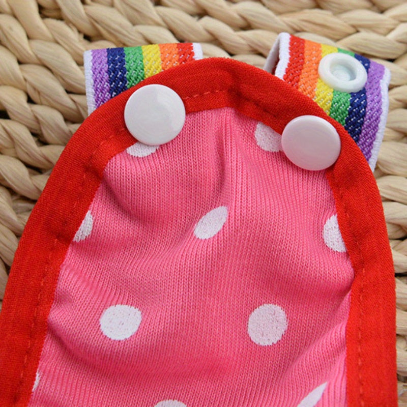 Washable Dog Diaper for Small to Medium Breeds Polyester Adjustable Strap Indoor Use