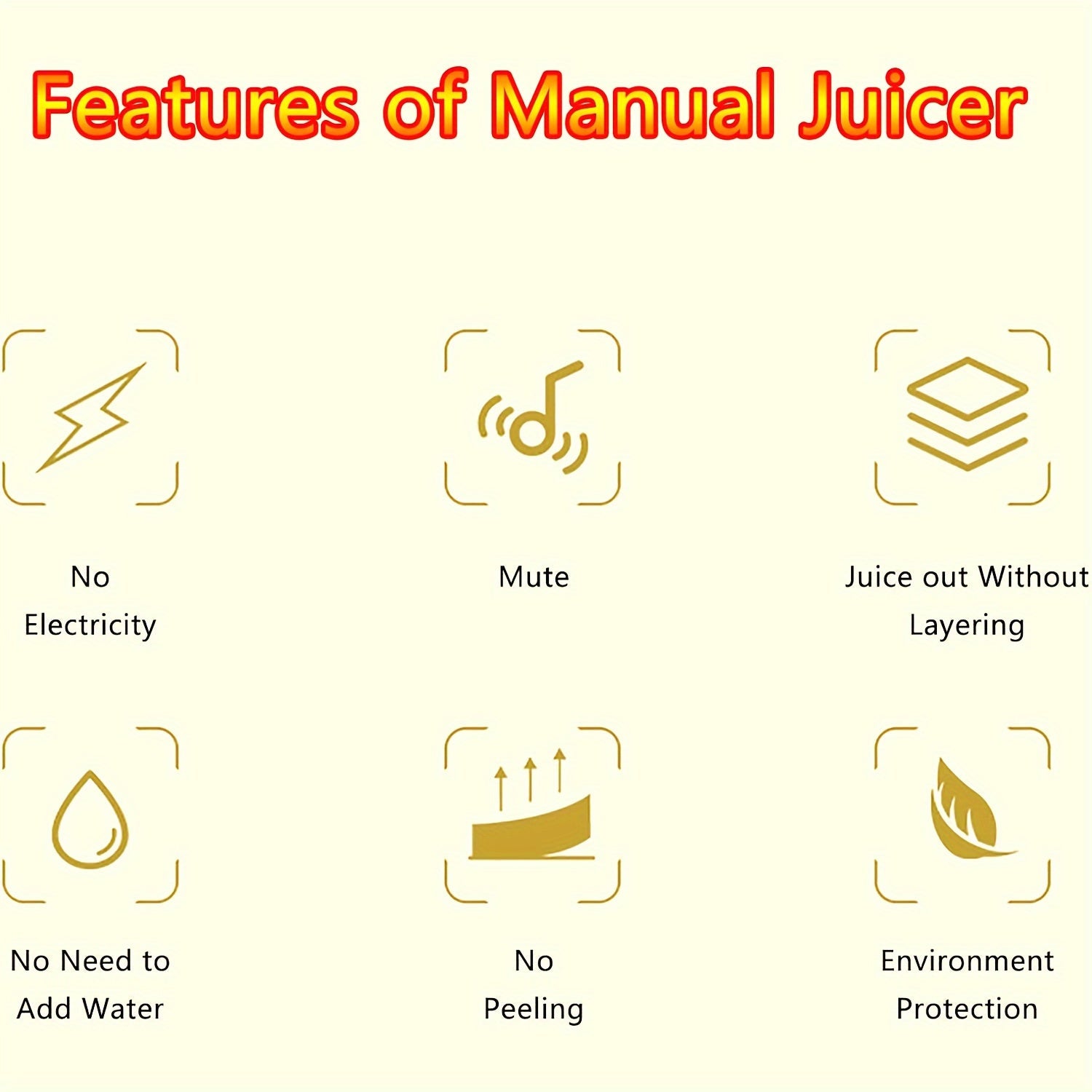 Nikel va kumush rangli, ko‘p maqsadli zanglamaydigan po‘latdan yasalgan qo‘lda siqish uchun apelsin va limonlar