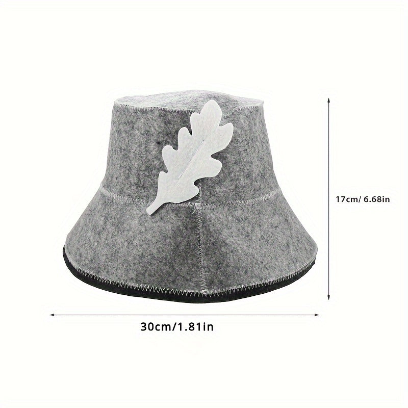 Heat-Resistant Felt Sauna Cap for Hot Springs and Steam Rooms