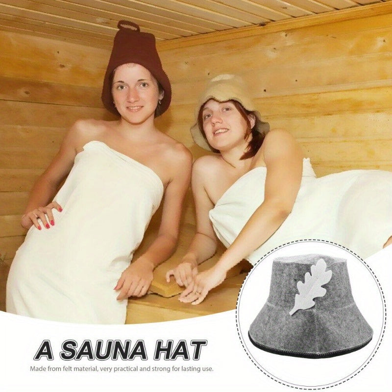 Heat-Resistant Felt Sauna Cap for Hot Springs and Steam Rooms