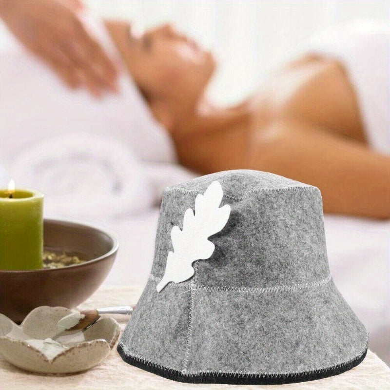 Heat-Resistant Felt Sauna Cap for Hot Springs and Steam Rooms