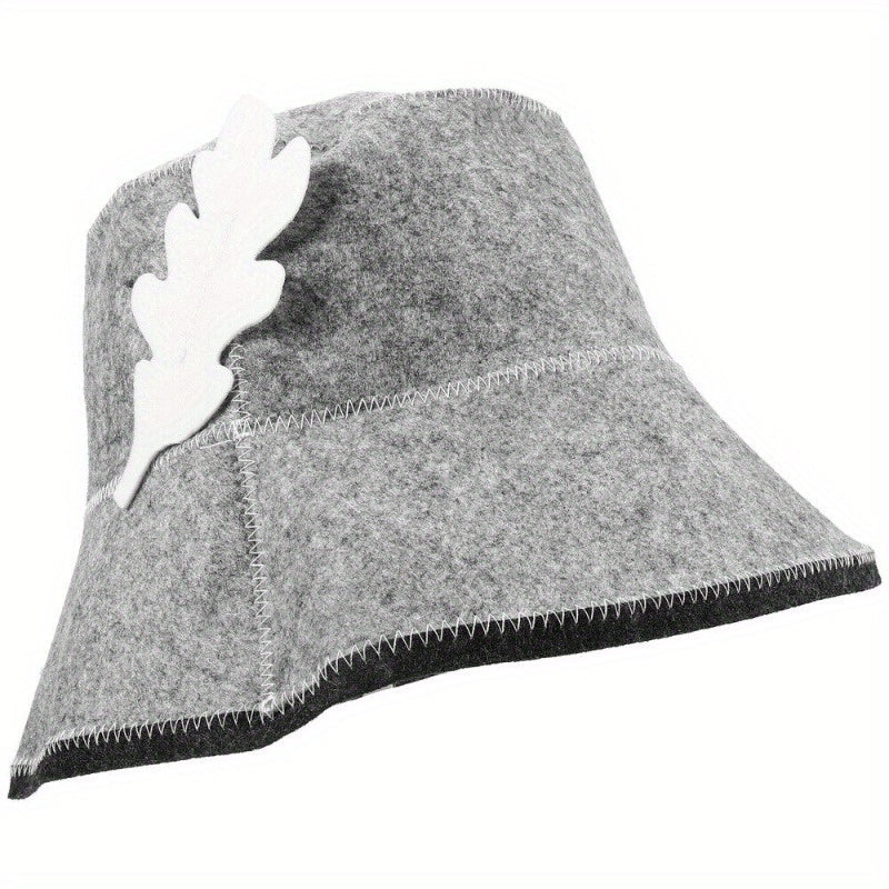 Heat-Resistant Felt Sauna Cap for Hot Springs and Steam Rooms