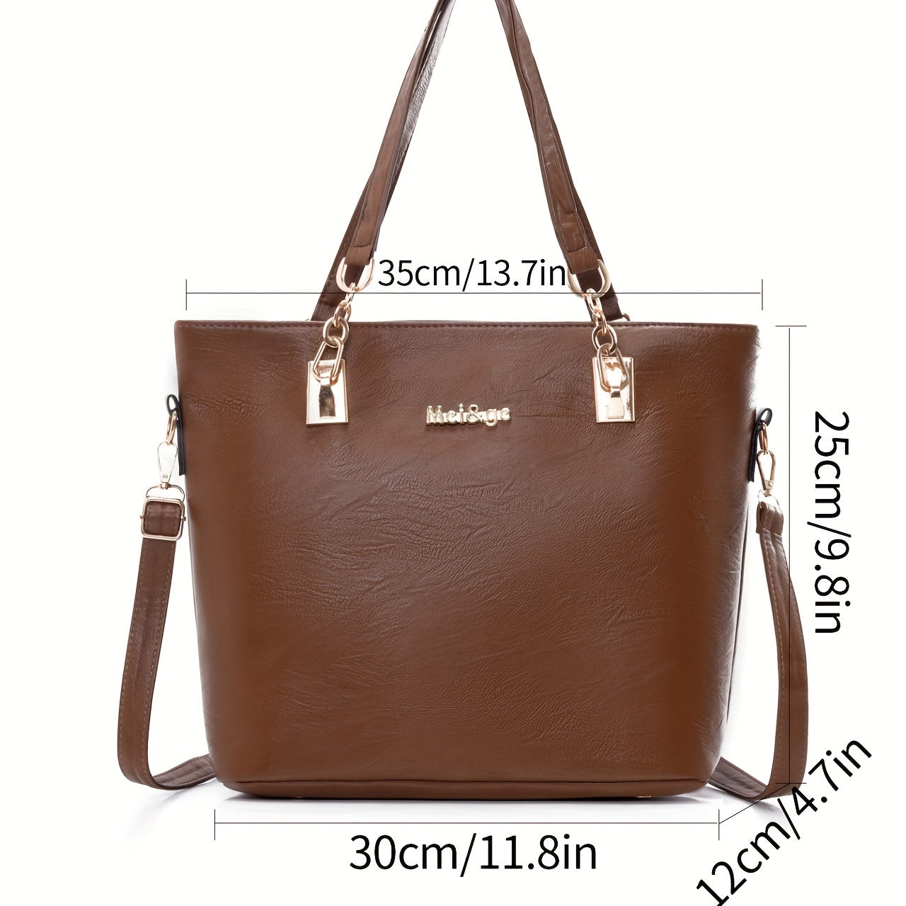 Zamonaviy Vintage Ayollar Sumka To'plami, 6 dona monoxrom xabarchi sumka va yelka sumkasi o'z ichiga oladi