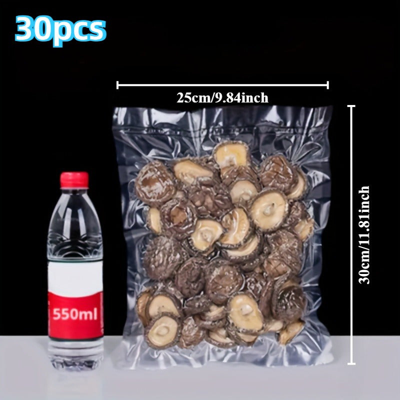 30 шт. вакуумных пакетов для хранения продуктов, прочный материал