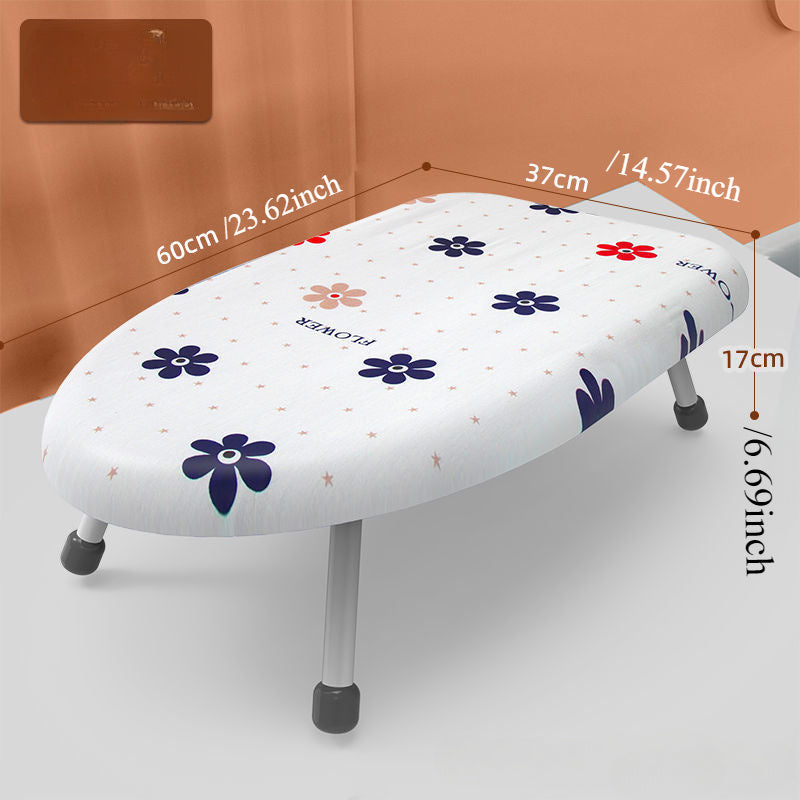 Mini Ironing Board Foldable with Thick Pad and Cover for Home Use