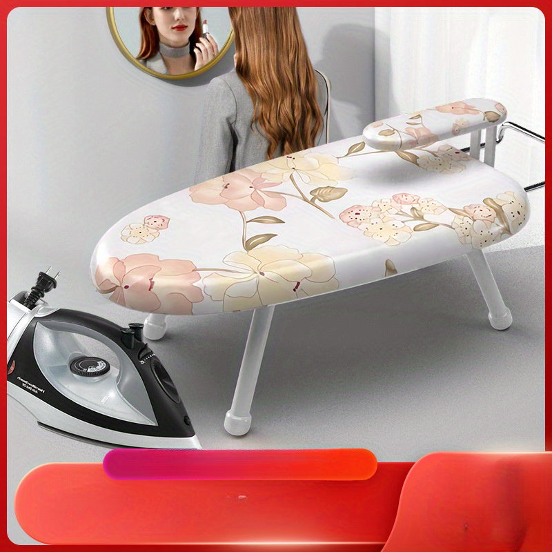 Mini Ironing Board Foldable with Thick Pad and Cover for Home Use