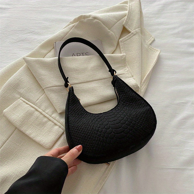 Yengil ko'ylak uchun oddiy rangdagi yangi uslubdagi tosh naqshli qo'ltiq sumka.