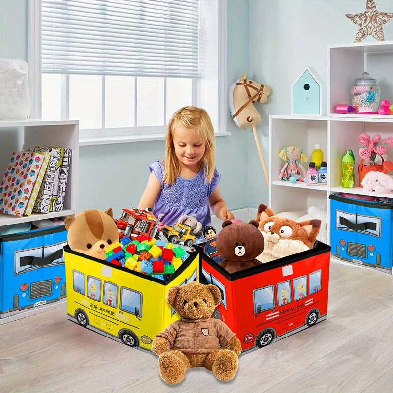 Foldable Storage Box for Toys Clothes and Books Under-Bed Organizer Fabric Container