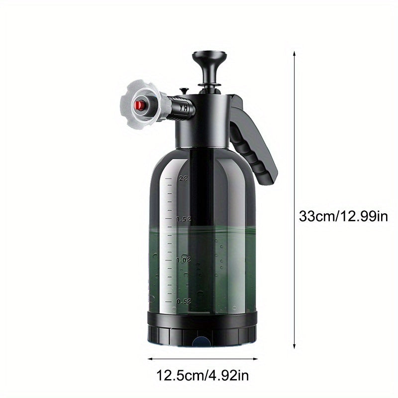 2L Plastic Car Wash Sprayer with Adjustable Nozzle for Automotive Home Garden Outdoor Cleaning