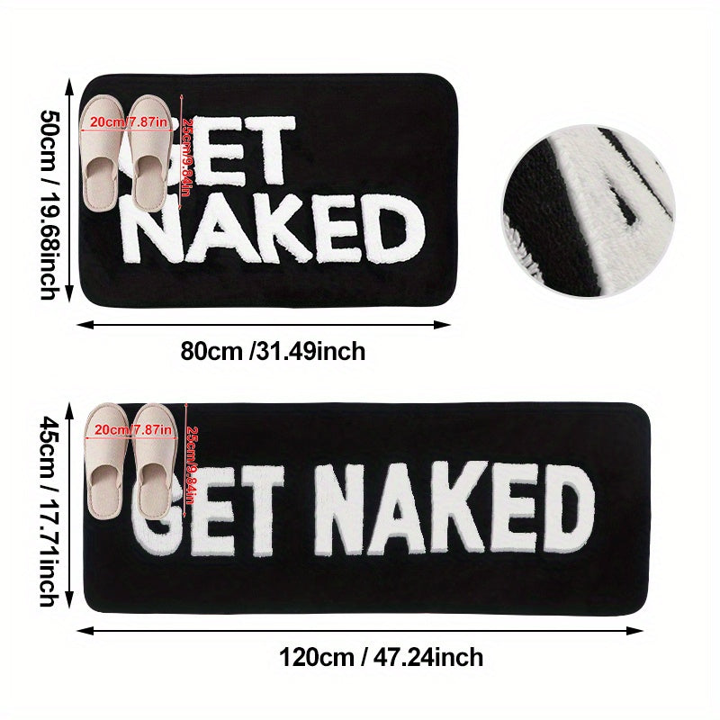 Anti-slipping orqa qismi bilan mikrotoʻlqinli vannaxonasi mato, yumshoq, mashina bilan yuviladigan, Get Naked dizayni