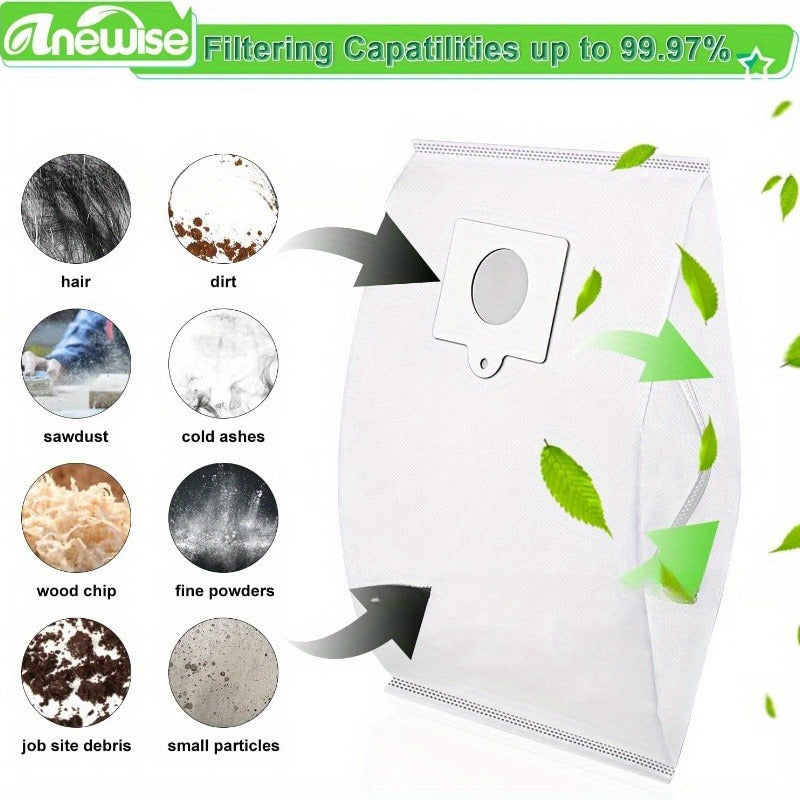 Set of 2 Non-Woven Vacuum Cleaner Dust Bags for C-5 Series