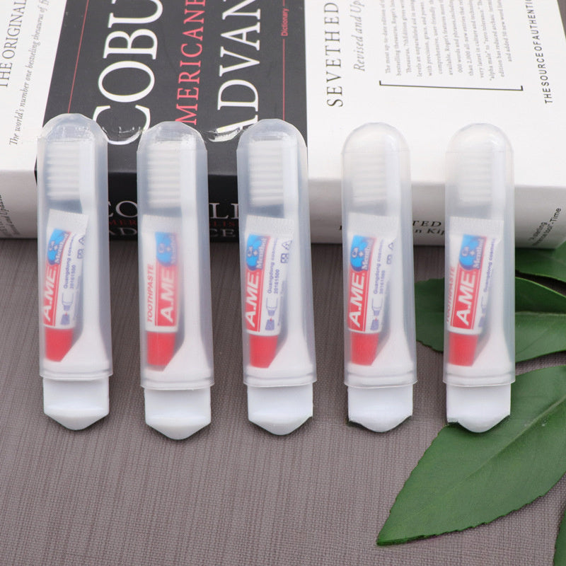 Portable Soft Bristle Folding Toothbrush Set for Travel and Camping