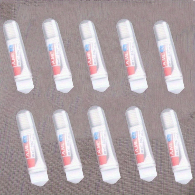 Portable Soft Bristle Folding Toothbrush Set for Travel and Camping