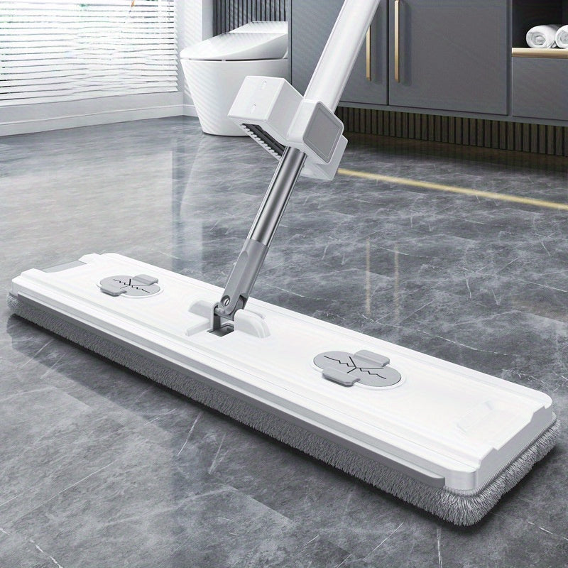 Oson tozalash - Oson tozalanadigan o'z-o'zidan siqiladigan tekis mop to'plami - 360° aylanish, qo'l bilan ishlatmasdan mikroto'qimalar yostiqlari, yashash xonasi, yotoqxona, hammom va oshxona uchun