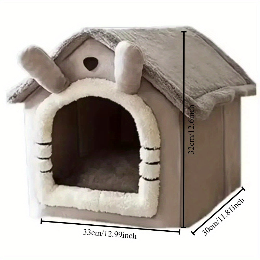 Многофункциональный моющийся домик для домашних животных на все сезоны для маленьких собак и кошек, полиэстер, несколько вариантов стилей