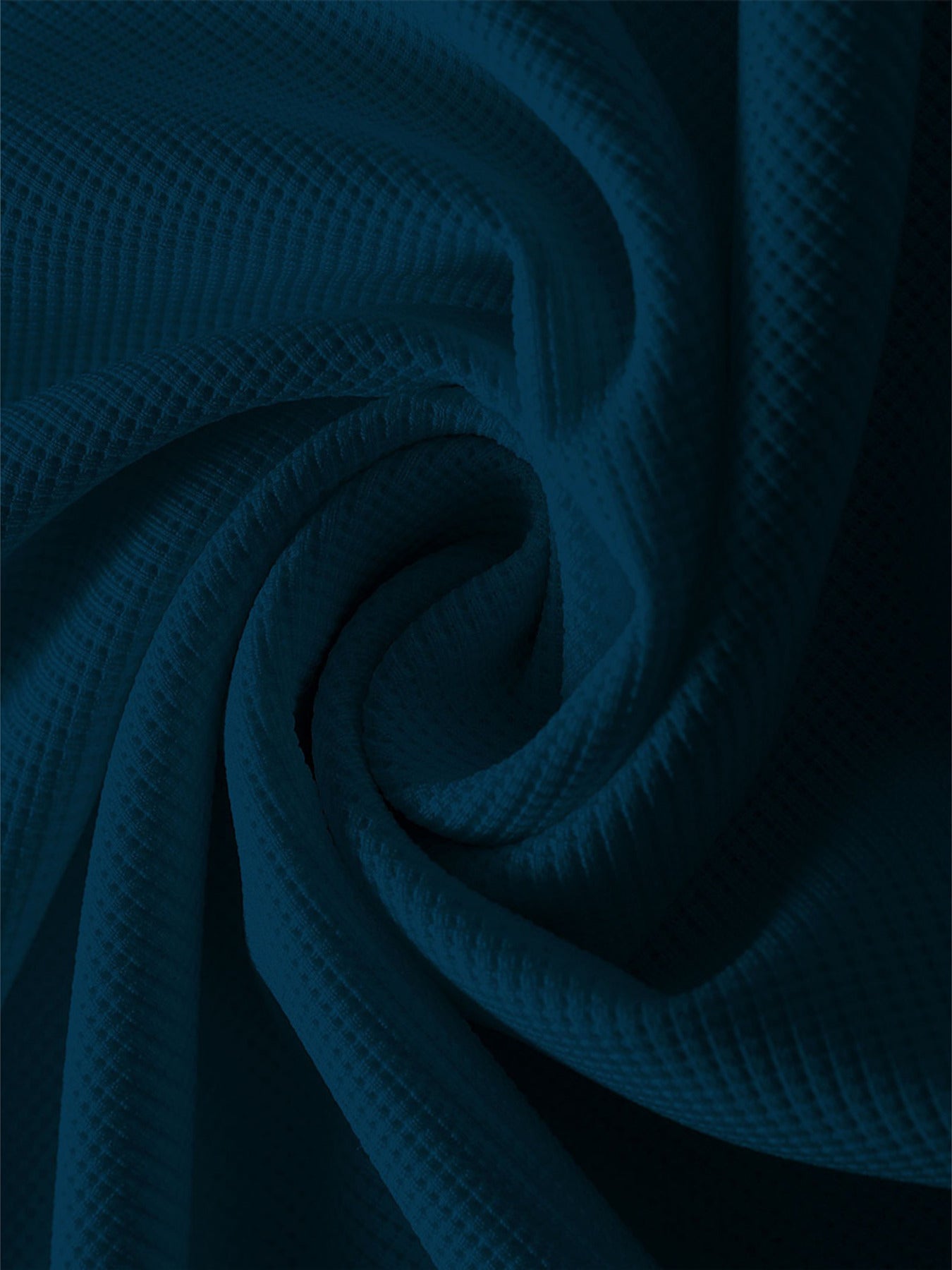 Men's Dark Gray Waffle Knit Short Sleeve Shirt with Button Collar for Summer Business Casual