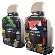 Car Back Seat Organizer Waterproof Polyester, Multiple Pockets, Easy Clean