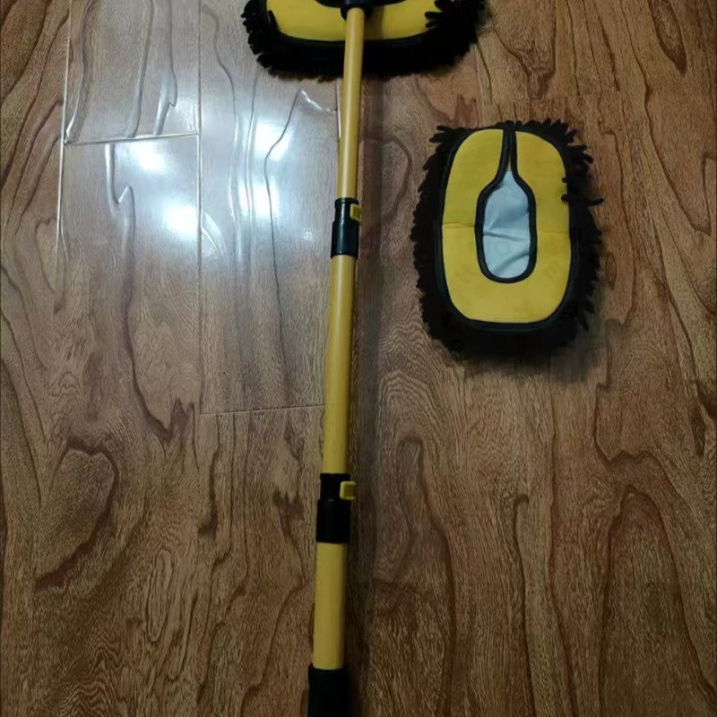 Avtomobilni yuvish va tozalash uchun Chenille choʻtkasi bilan alyuminiy mop