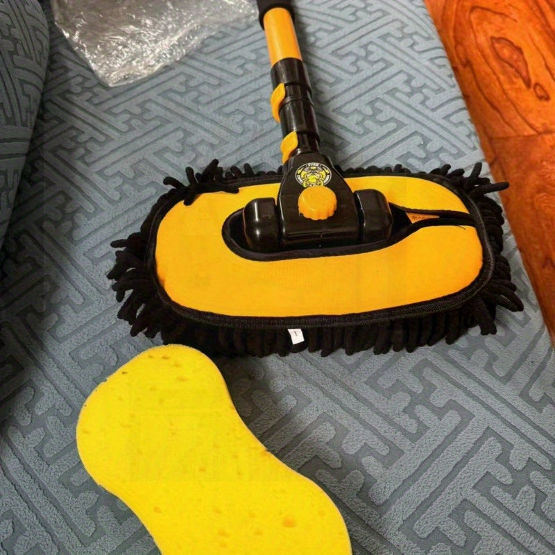 1 Paket Chenille Mikrofiber Avtomobil Yuvish Mop Boshliqlari O'rnini Bosuvchi, Ko'p Sirtli Transport Vositalarini Tozalash uchun Universal Moslama, Chizishsiz, Elektr energiyasi talab qilinmaydi, Foydalanish oson
