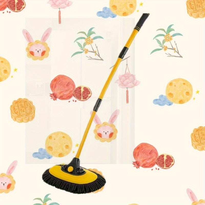 Ko‘p maqsadli avtomobil yuvish mopki, teleskop tutqich va mikrotoʻlqinli qichqiriqlari bilan