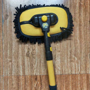 Premium avtomobil yuvish mopi yumshoq tuklar bilan - chizishdan himoyalangan, oson kirish uchun cho'ziladigan tutqich, mustahkam zanglamaydigan po'latdan yasalgan, shenil mikroto'qima cho'tkasi, oshxona va ovqat xonasi tozalash uchun mukammal.