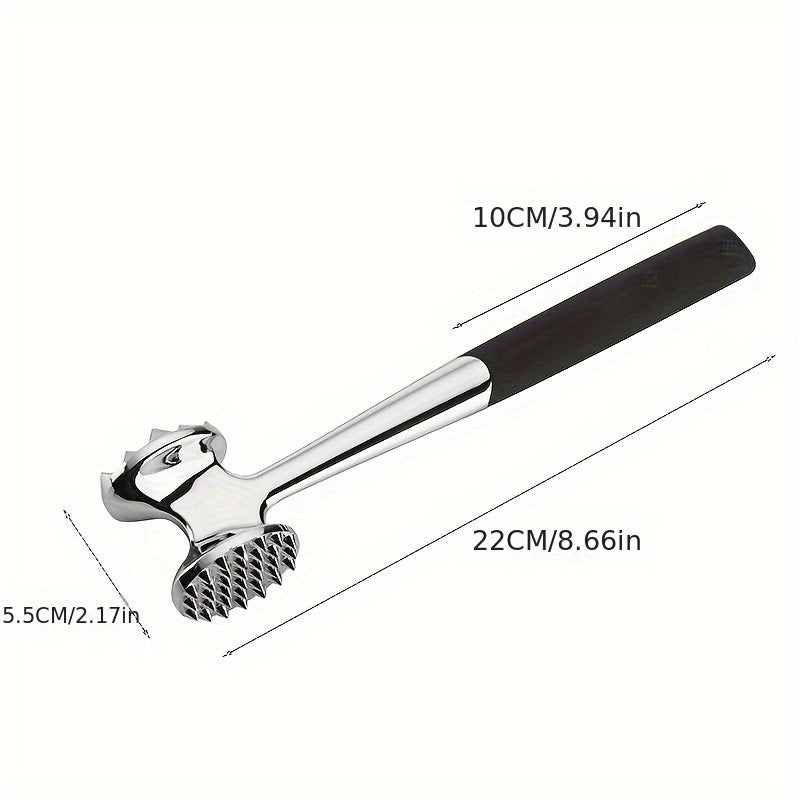 Double Sided Metal Meat Tenderizer Hammer for Steak Kitchen Tool Stainless Steel