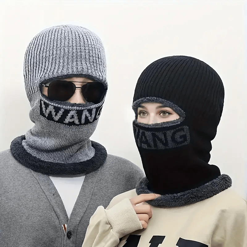Winter Fleece Ski Mask Balaclava Windproof Head Cover for Men Women