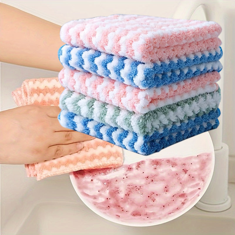 Microfiber Cleaning Cloths Set for Kitchen Bathroom Car Windows Absorbent