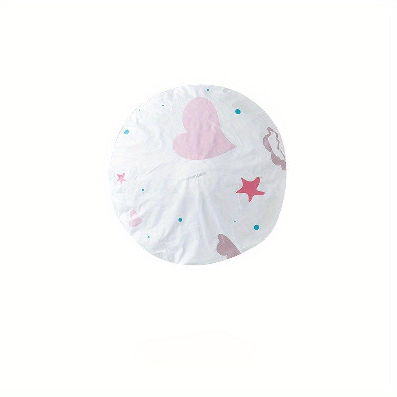 Yengil ko'k va pushti gullar naqshiga ega bo'lgan gul ventilyatori qopqog'i, yerga qo'yiladigan va stol usti ventilyatorlari uchun changdan himoyalovchi dizayn. Tozalash oson va mustahkam plastik material. Bezak maqsadlari uchun ideal.