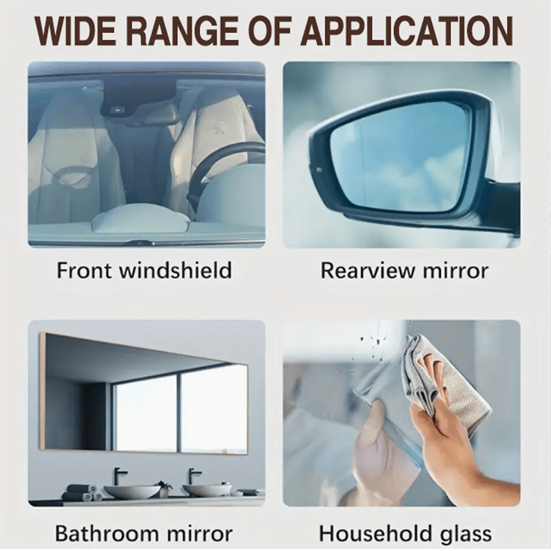 Automotive Glass Cleaner and Polish Liquid for Car and Home Glass Plastic Surface Cleaning