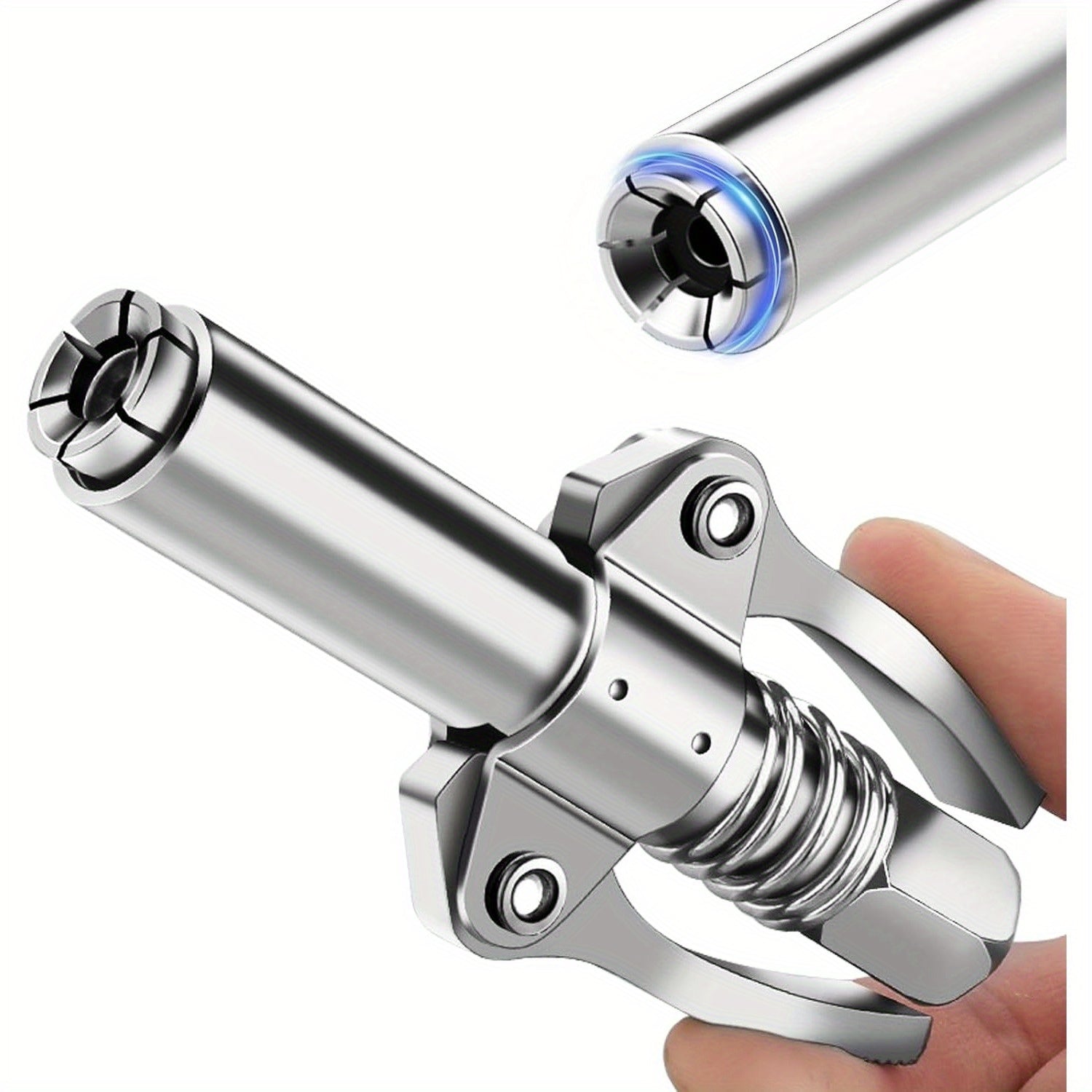 Stainless Steel Grease Gun Adapter Kit High-Pressure Nozzle Connector