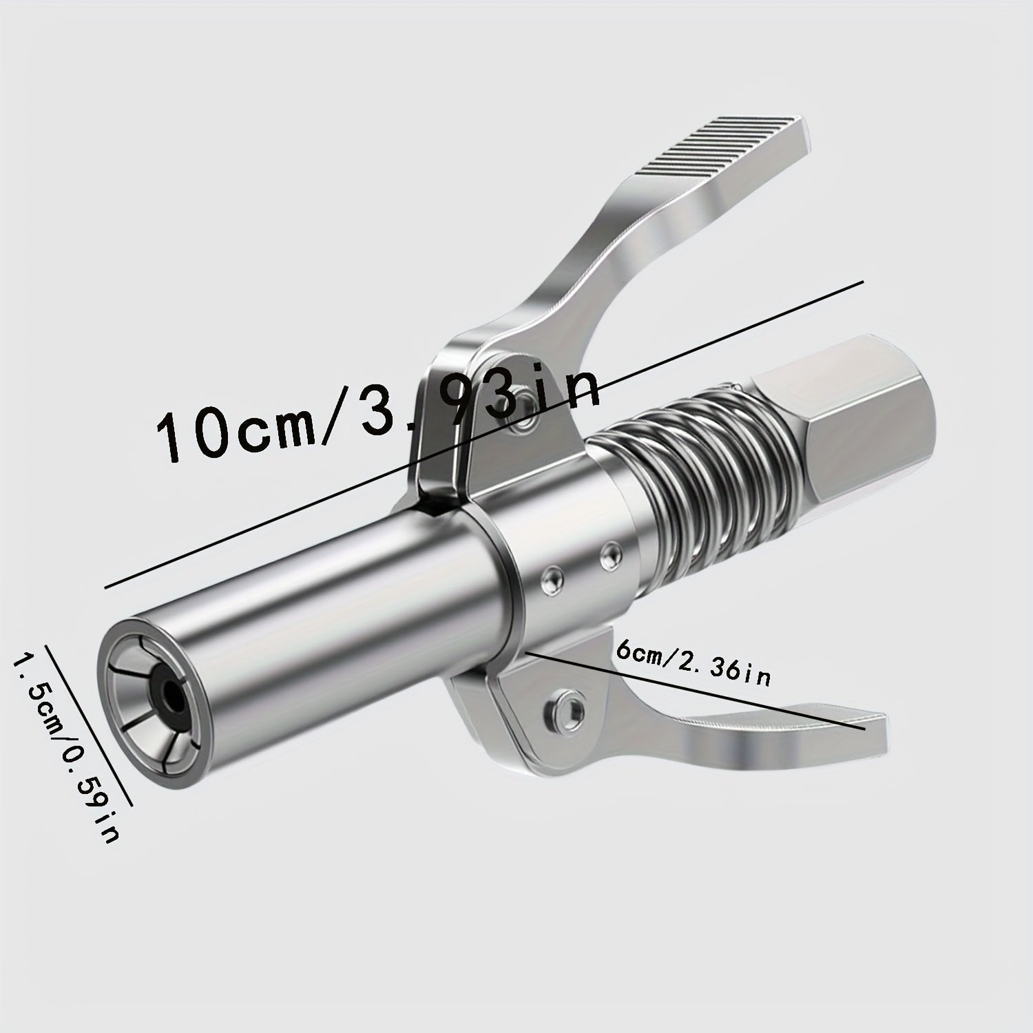Stainless Steel Grease Gun Adapter Kit High-Pressure Nozzle Connector
