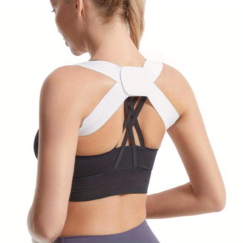 Women's Black Breathable Posture Corrector Support Belt for Spine Alignment