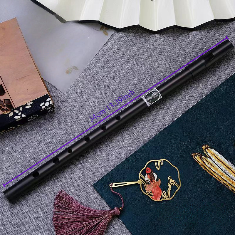 Beginners uchun qora yoki oltin rangdagi C va D uchun alyuminiy qotishmasidan tayyorlangan bambuk naychasi