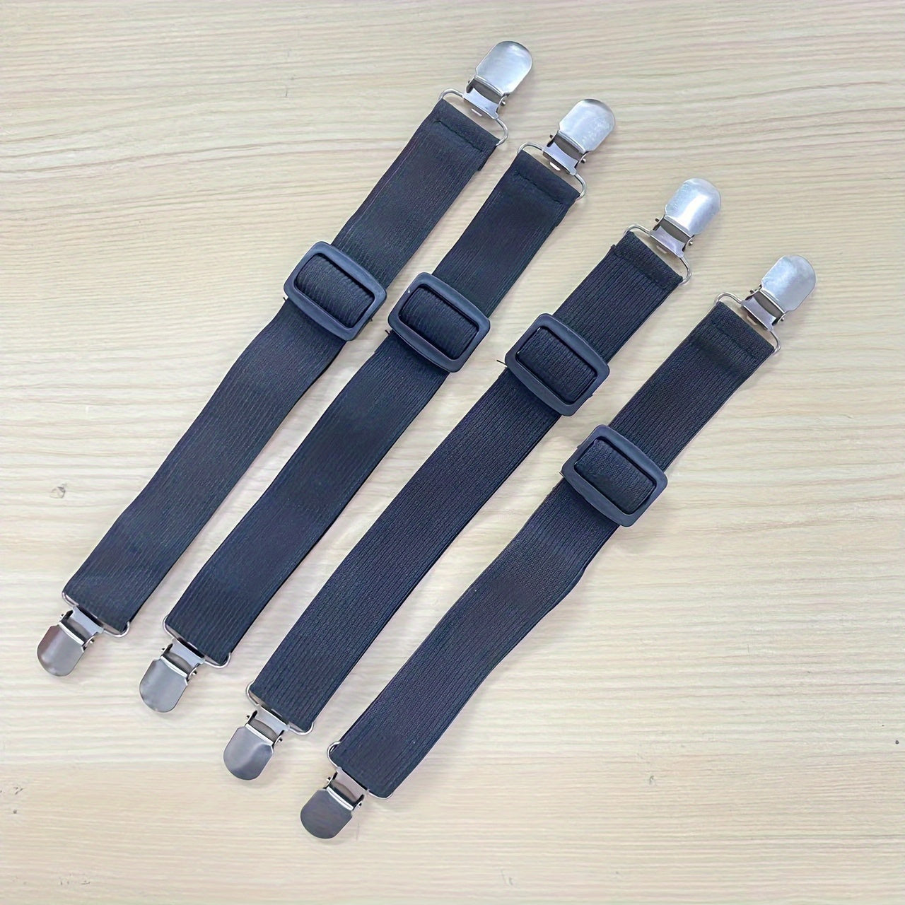 Adjustable Bed Sheet Clips White Anti-Slip Buckles for Sofas and Tablecloths