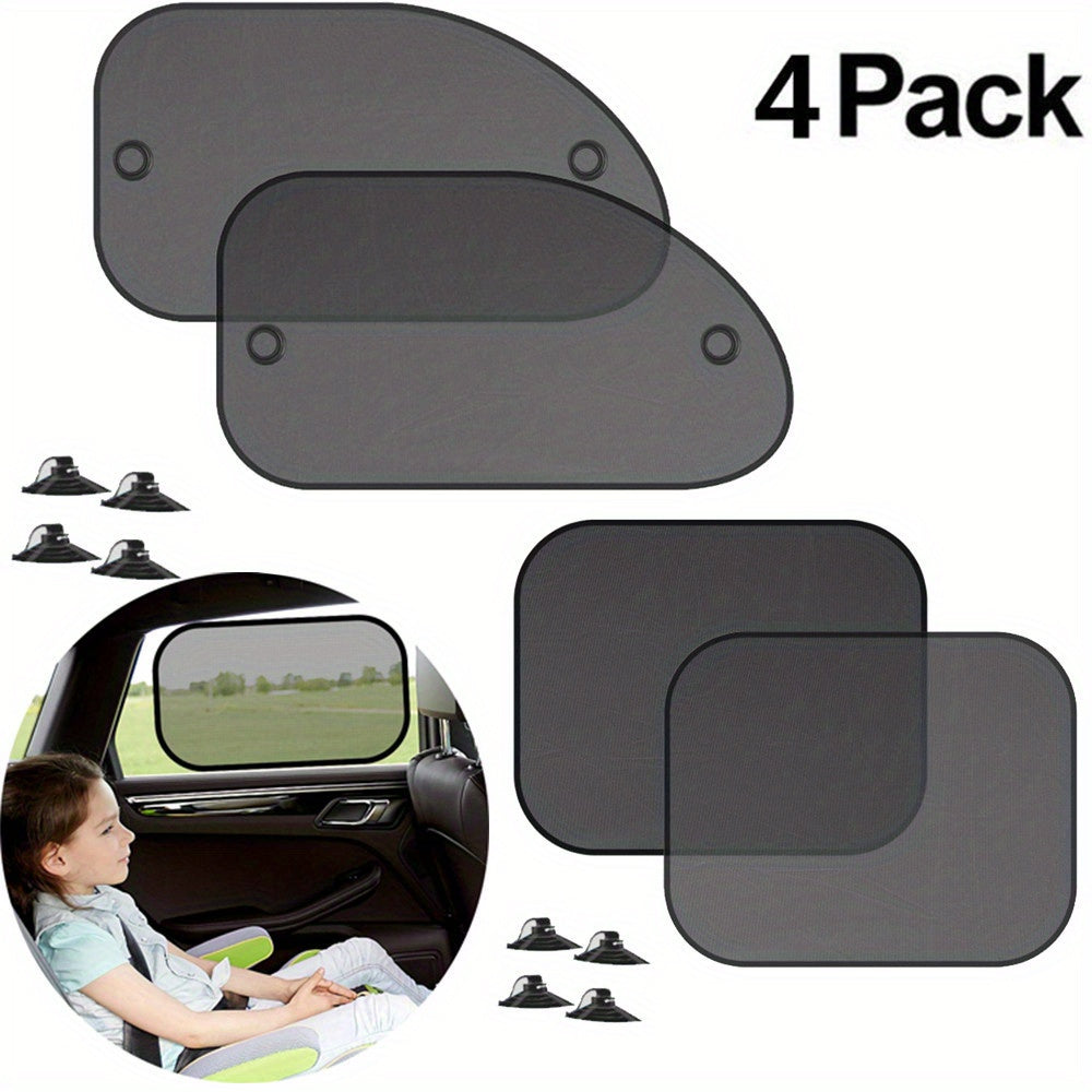 Universal Car Window Sunshade Cover Set for Side Windows UV Blocker Heat Shield