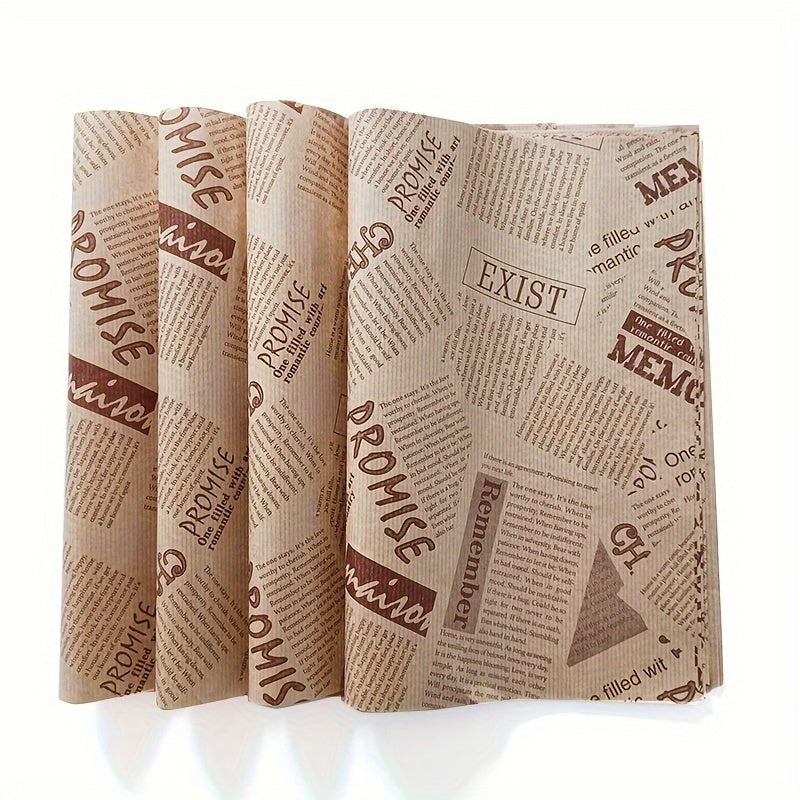 Hojas de papel encerado antiadherente para envolver alimentos, desechables, 12x12 pulgadas