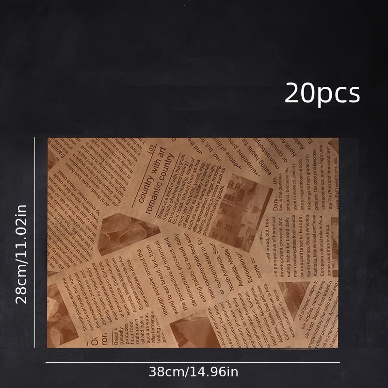 Hojas de papel encerado antiadherente para envolver alimentos, desechables, 12x12 pulgadas