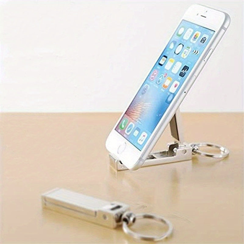 Durable Zinc Alloy Handbag Holder for Desk, 2-in-1 Purse Hanger and Phone Stand