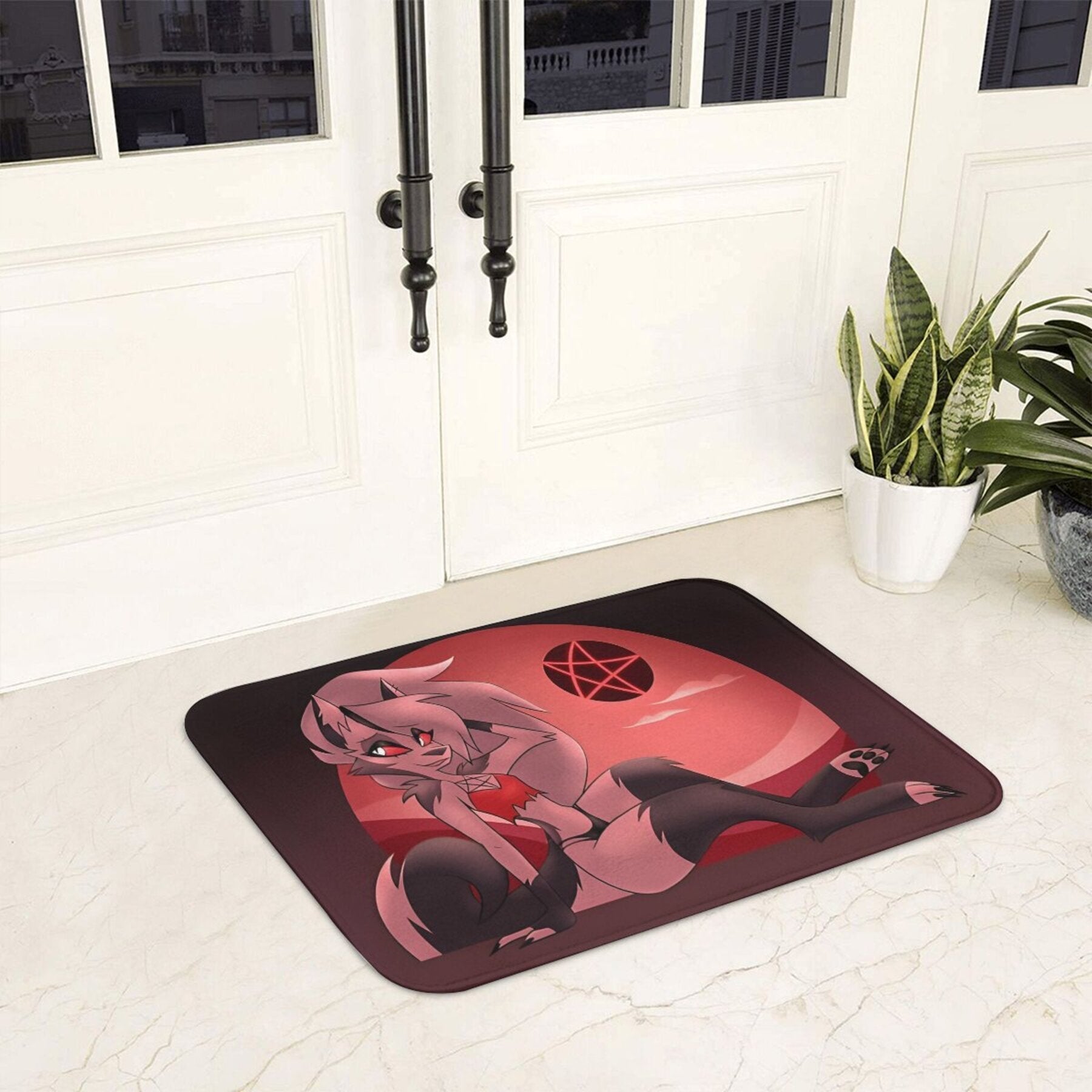 Anime Personaj Polyester Doormat Qattiq yopishmaydigan ichki hammom matosi to'rtburchak yengil