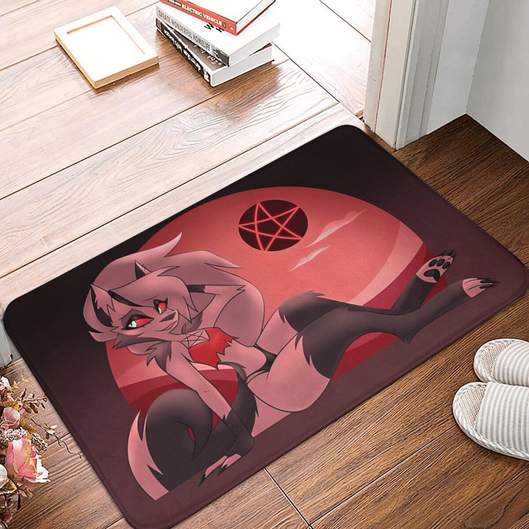 Anime Personaj Polyester Doormat Qattiq yopishmaydigan ichki hammom matosi to'rtburchak yengil