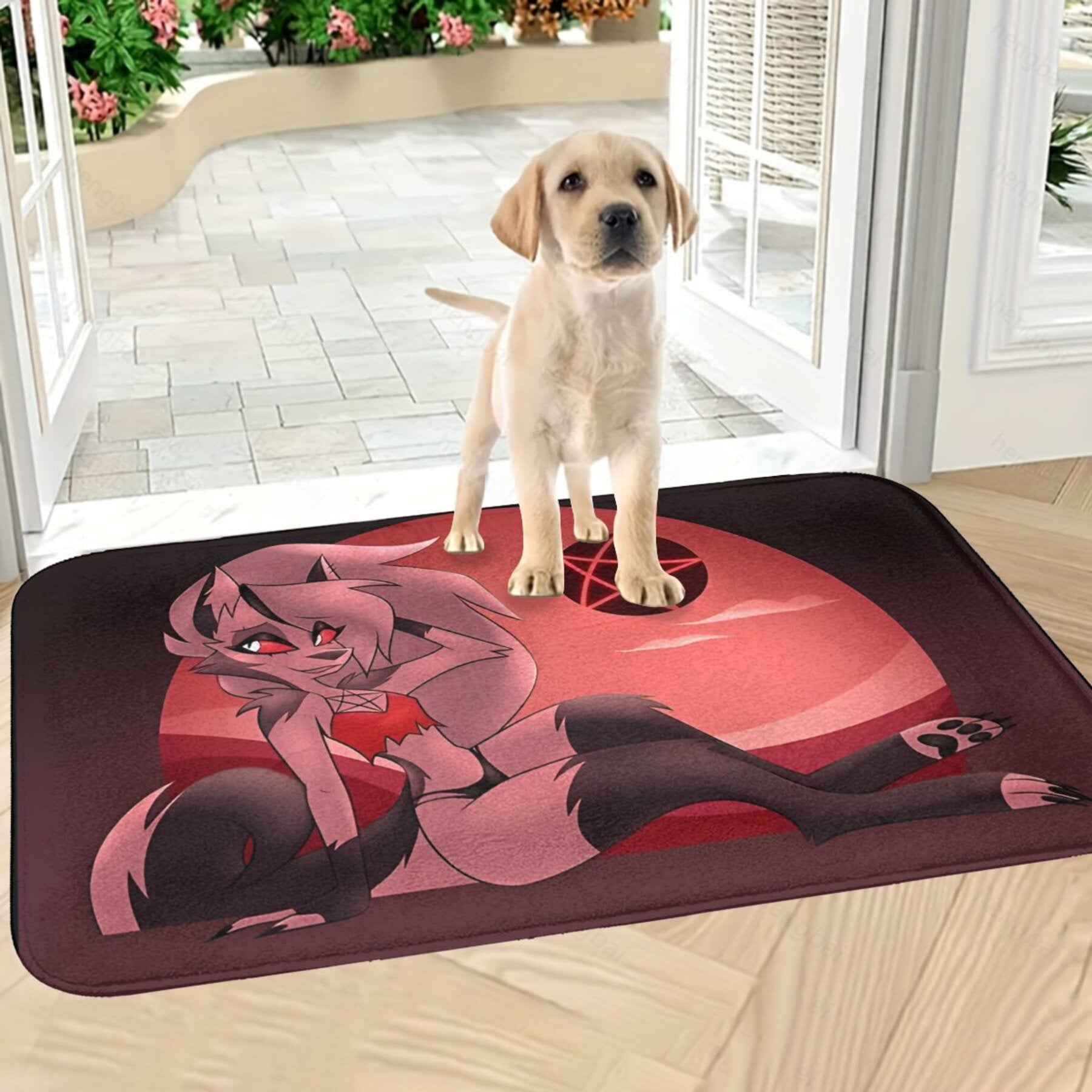 Anime Personaj Polyester Doormat Qattiq yopishmaydigan ichki hammom matosi to'rtburchak yengil