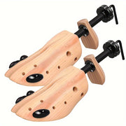 Keng oyoqlar uchun yog'och poyabzal kengaytirgichi, uniseks, qulay moslashuv, quvvat talab qilmaydi, bir nechta o'lchamlarda mavjud.