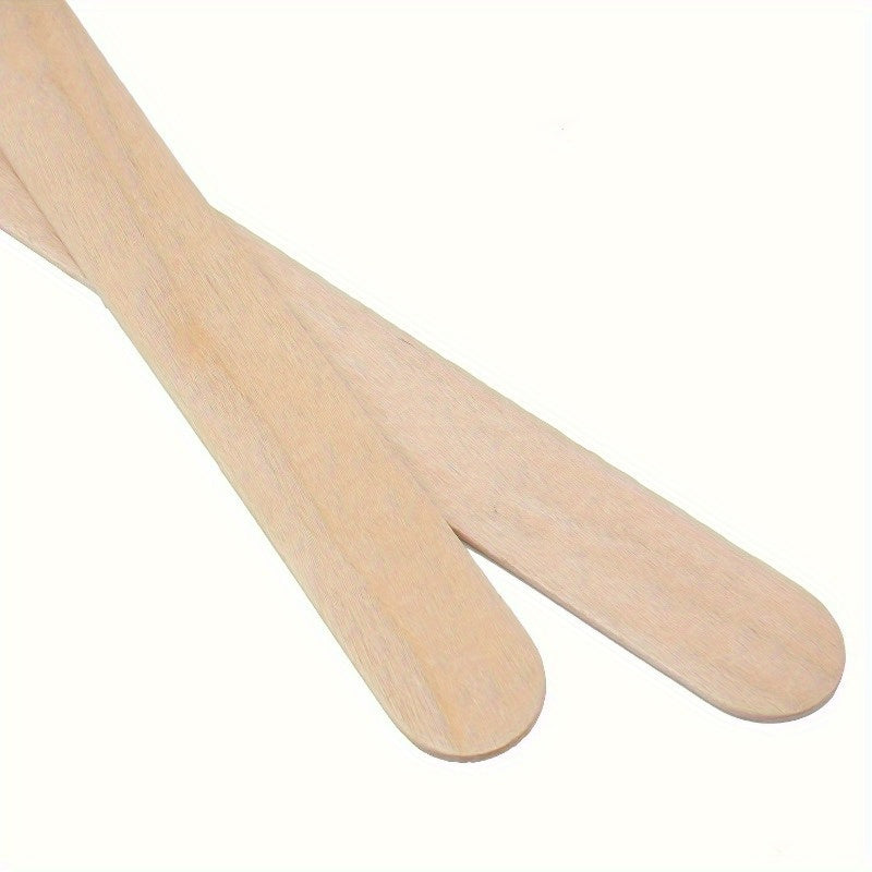 200PCS Natural Wooden Wax Sticks Hair Removal Exfoliation DIY Strips
