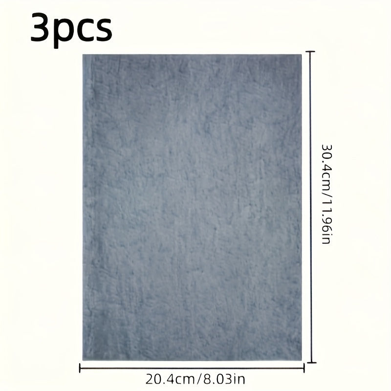 3 ta Polyester Tozalash Matolari to'plami, Mustahkam va Qayta Foydalanish mumkin, Uy tozalash vazifalari uchun mukammal, masalan, Derazalar, Oyna, Shisha va Avtomobil Detallash - Oshxona va Hammomda foydalanish uchun mos