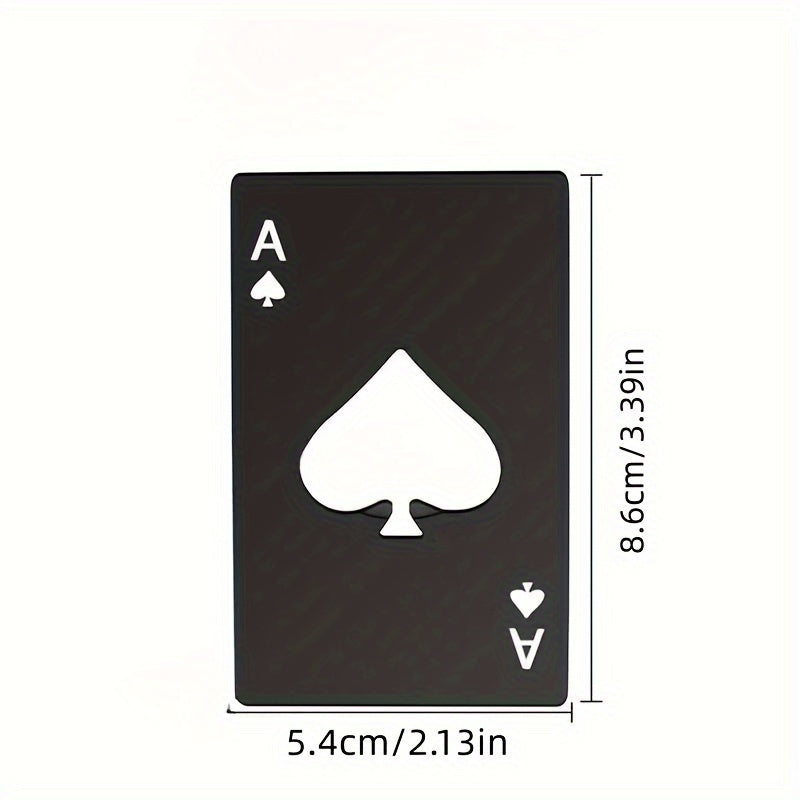 Metal Playing Card Bottle Opener for Home Bar Weddings Gifts
