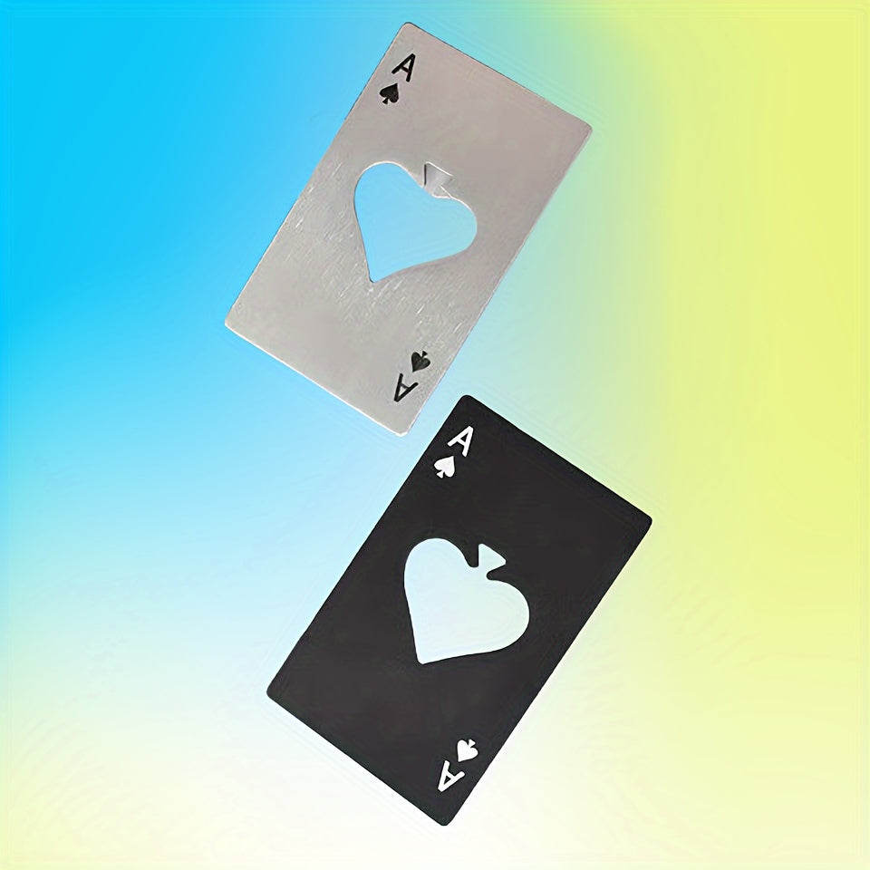 Metal Playing Card Bottle Opener for Home Bar Weddings Gifts
