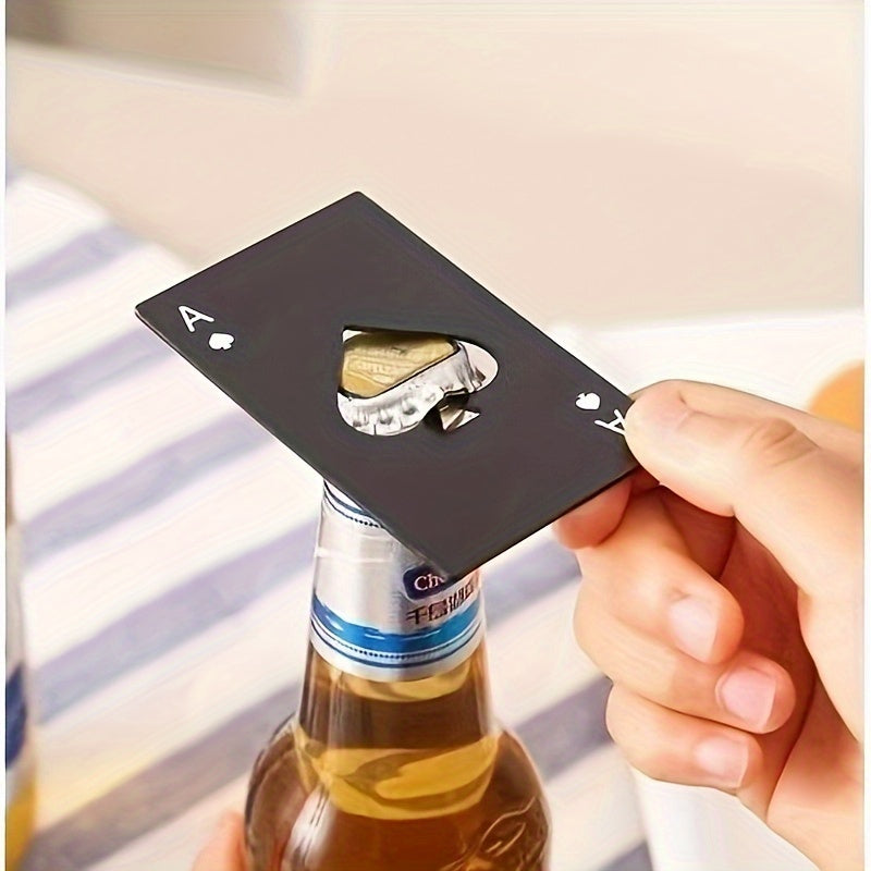 Metal Playing Card Bottle Opener for Home Bar Weddings Gifts