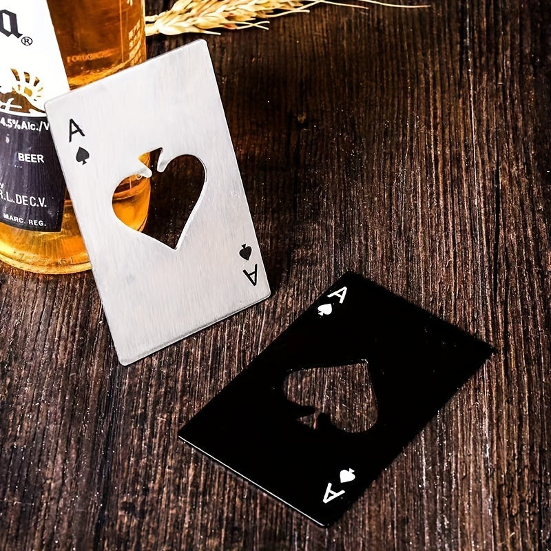 Metal Playing Card Bottle Opener for Home Bar Weddings Gifts